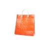 sacola plastico bolha laranja com alça de mao