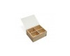 caixa para brinde corporativo de madeira com tampa de papelao