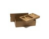 caixa de papel forrada com papel madeira para brinde empresarial